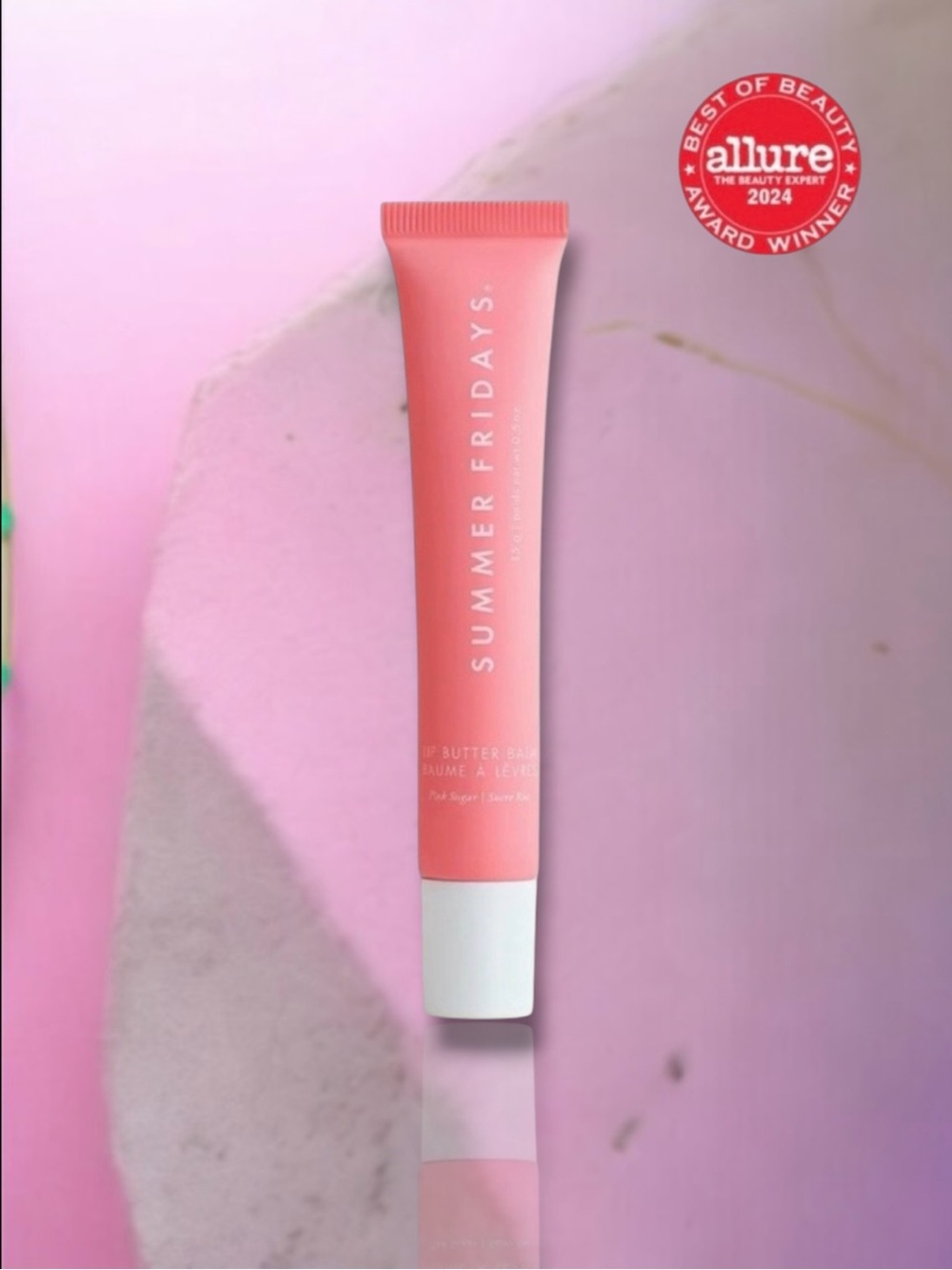 🆕💞SUMMER FRIDAYS Lip Butter Balm • PINK SUGAR (Sheer Light Pink) • 0.5 oz • NIB